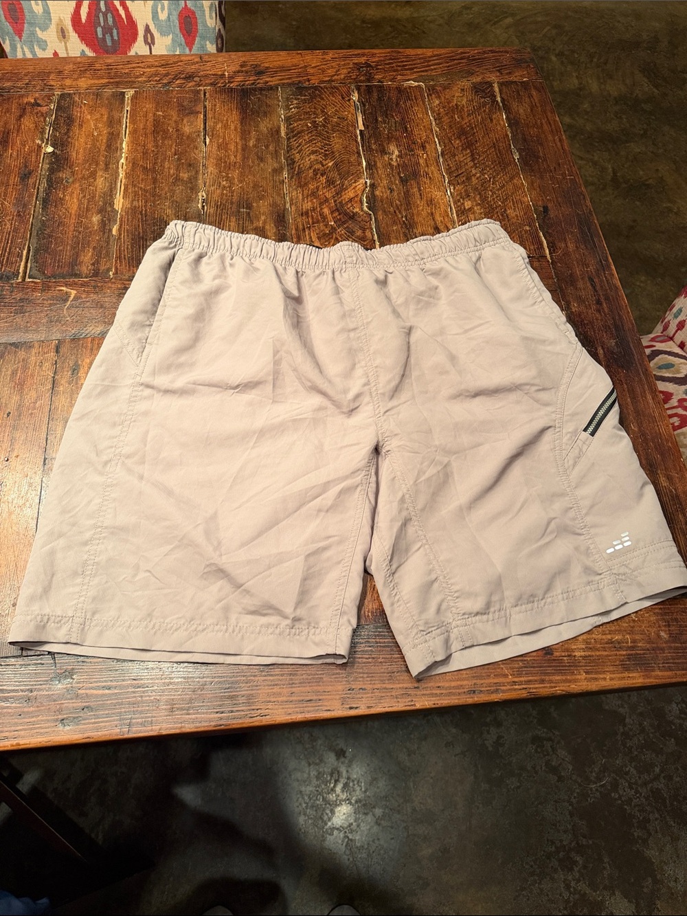 BCG Light Khaki Men's Athletic Shorts-Size XXL